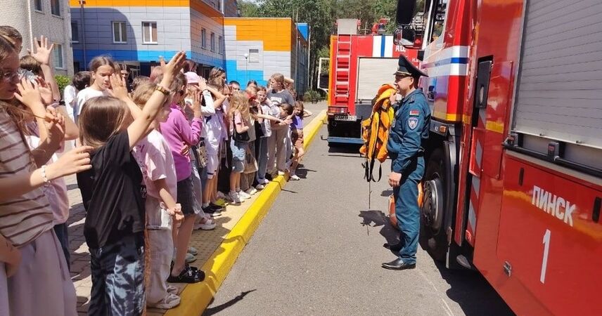 Пинский ГРОЧС провел квест по безопасности в оздоровительном центре «Свитанак»