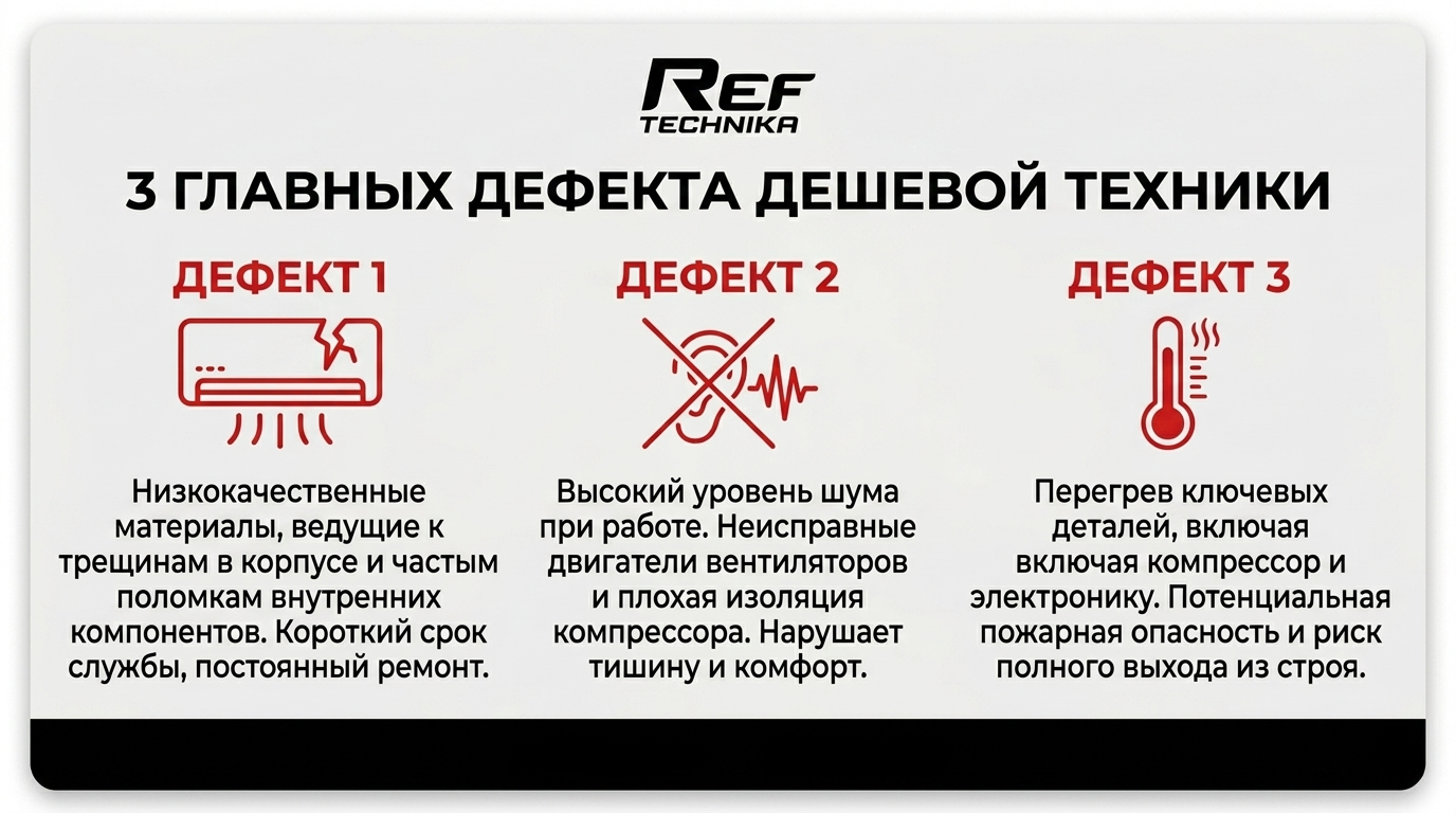 Три главных дефекта дешевой техники